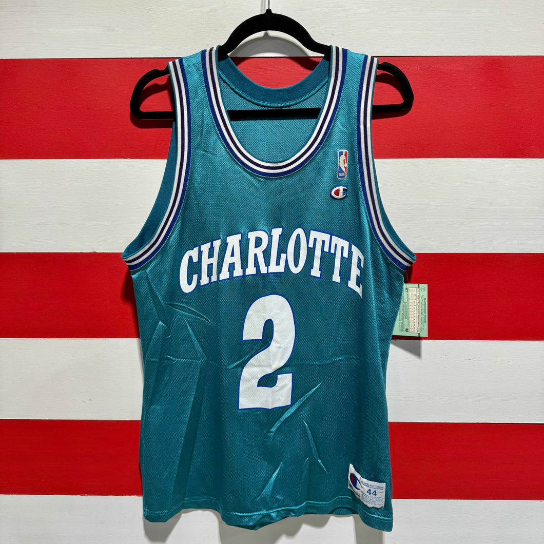 90s Larry Johnson Hornets Champion Jersey