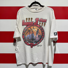 1998 Chicago Bulls Repeat 3 Peat NBA Champions Starter Shirt