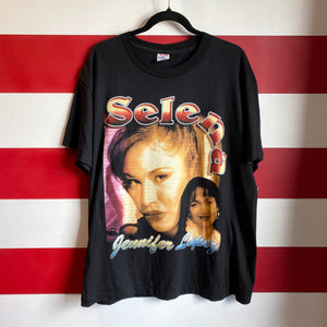 1997 Selena Jennifer Lopez Movie Promo Queen of Tejana Rap Tee Shirt
