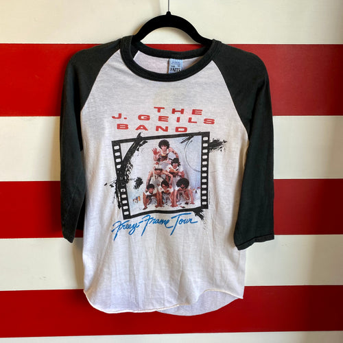 1981 J Geils Band Freeze Frame Tour Raglan Shirt