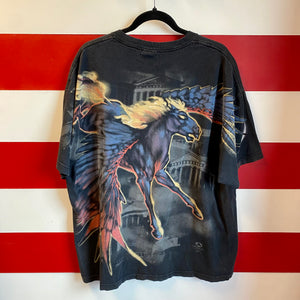 1999 Liquid Blue Pegasus All Over Print Shirt