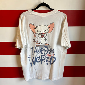 1994 Pinky and the Brain Take Over The World Shirt