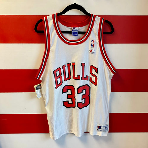 90s Scottie Pippen Bulls Champion Satin Jersey